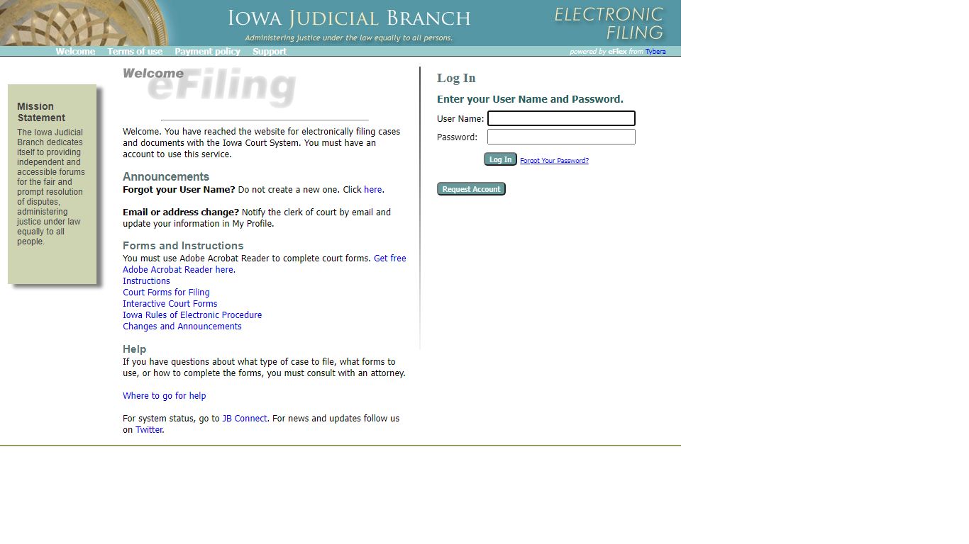eFlex - Iowa Courts Online Search